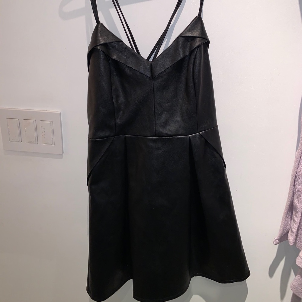 Kendall and Kylie leather dress